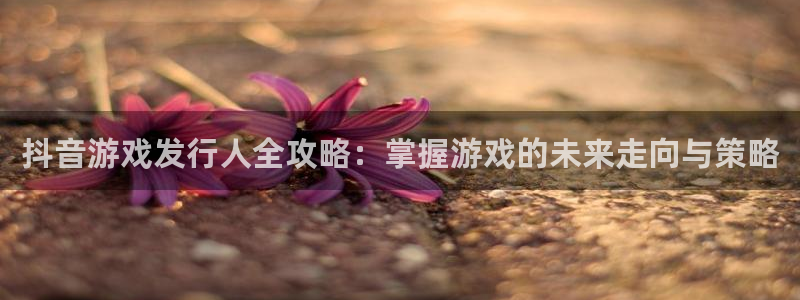 亿万28官网注册平台登录不上：抖音游戏发行人全攻略：掌握游戏的未来走向与策略