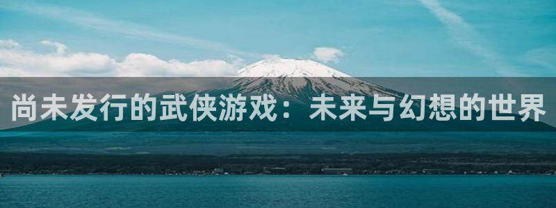 亿万28官网客服电话：尚未发行的武侠游戏：未来与幻想的世界
